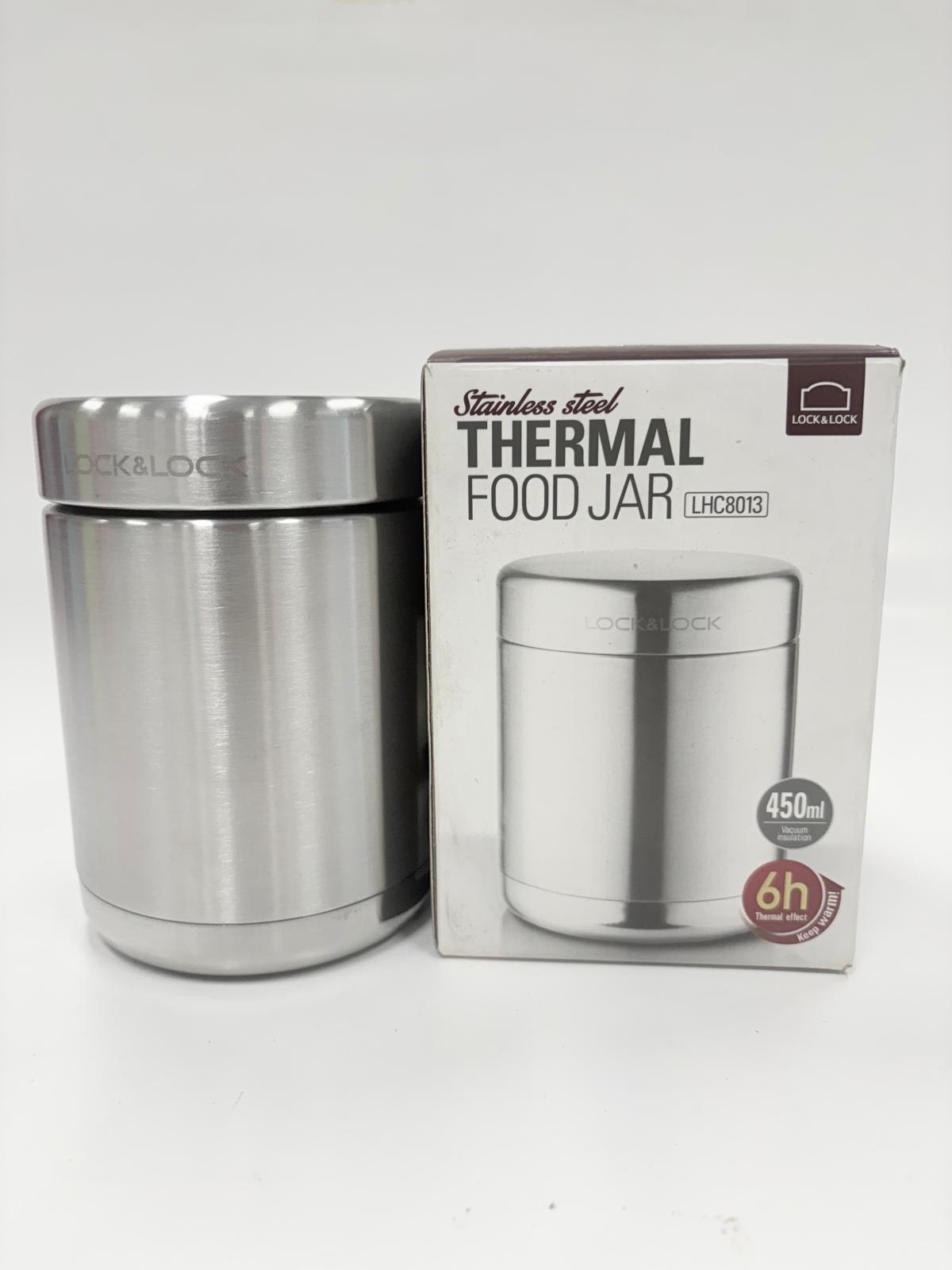 Locknlock Stainless Steel Thermal Food Jar 450ml (LHC-8013)